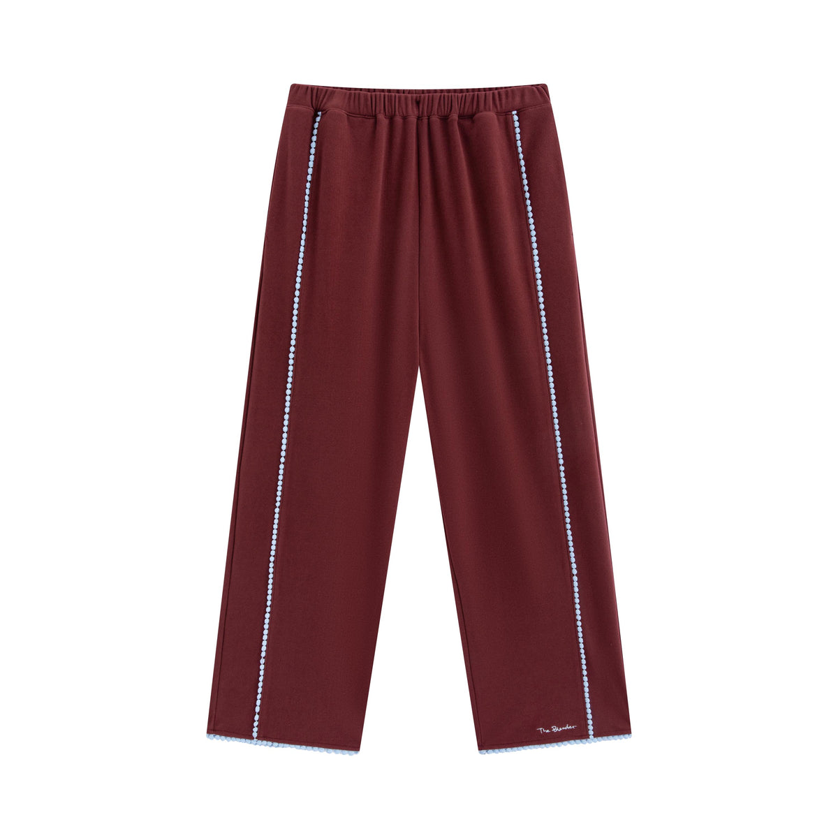 Contrast‑Color Lace Loungewear Pants - The Blender
