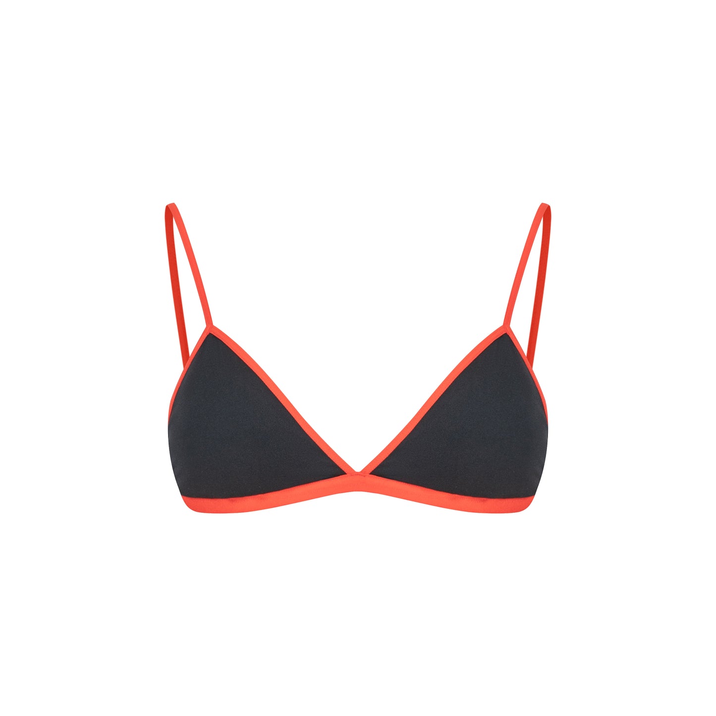 Contrast Color Convertible Cross-Strap Triangle Cup Bra - The Blender