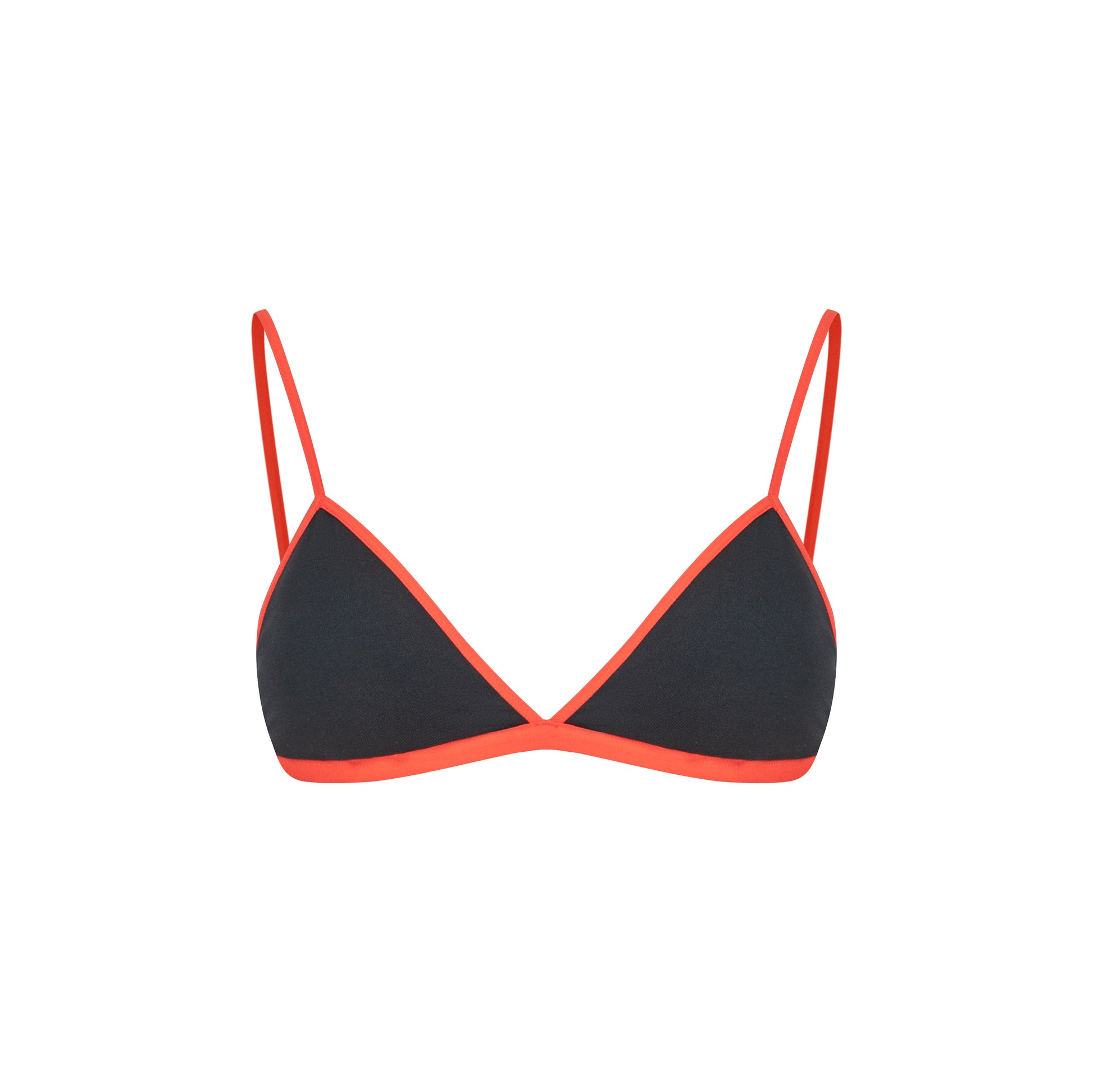 Contrast Color Convertible Cross-Strap Triangle Cup Bra - The Blender