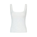 GREEEN Organic Cotton Heather Yarn Vertical Stripe Square Neck Slim Fit Tank Top - The Blender