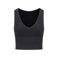 「3S」Cropped Deep V‑Neck Cami Top - The Blender