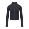 「3S」Slim‑Fit Mock‑Neck Long‑Sleeve Zip‑Up Jacket - The Blender