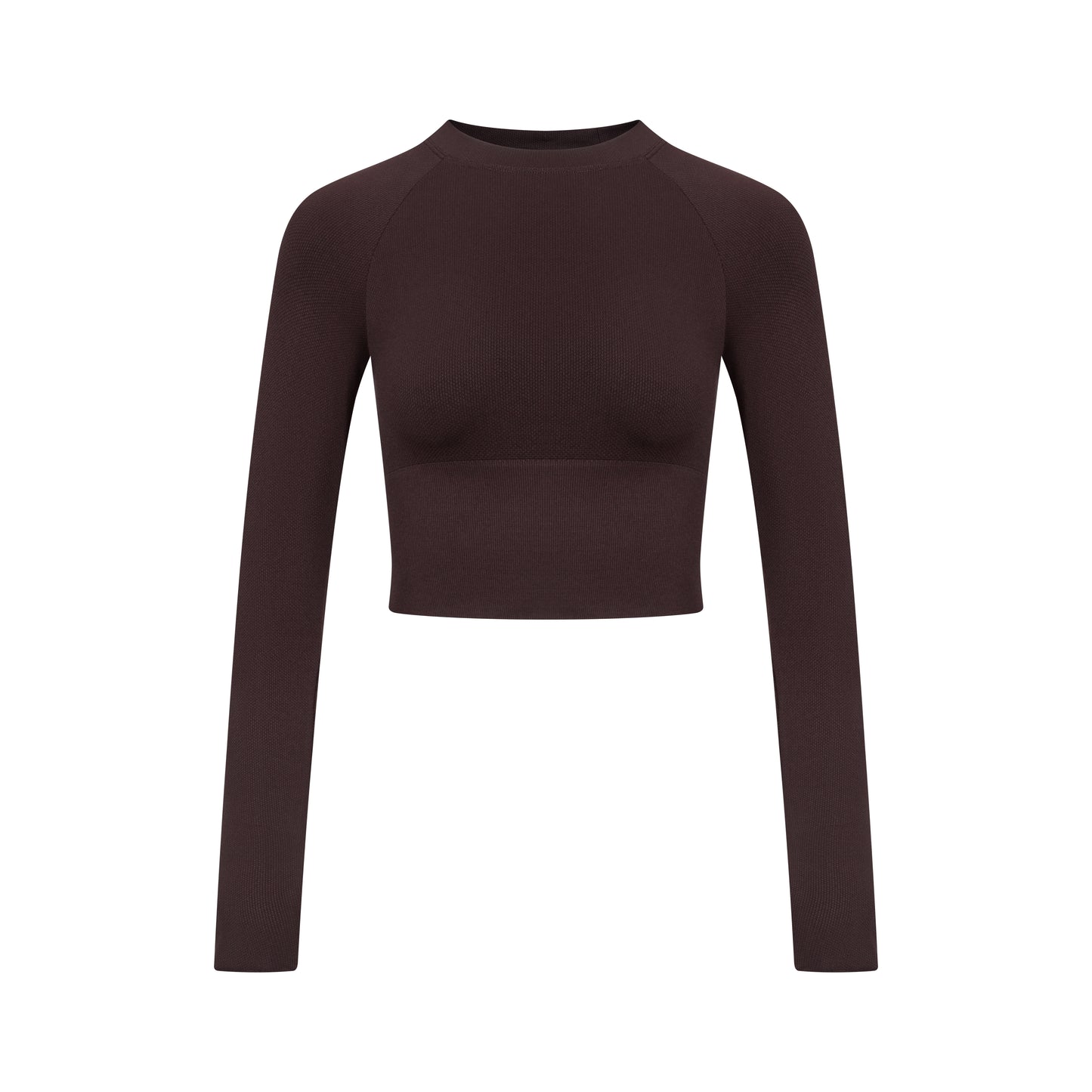 「3S」Slim‑Fit Crew‑Neck Long‑Sleeve Top - The Blender