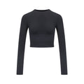 「3S」Slim‑Fit Crew‑Neck Long‑Sleeve Top - The Blender