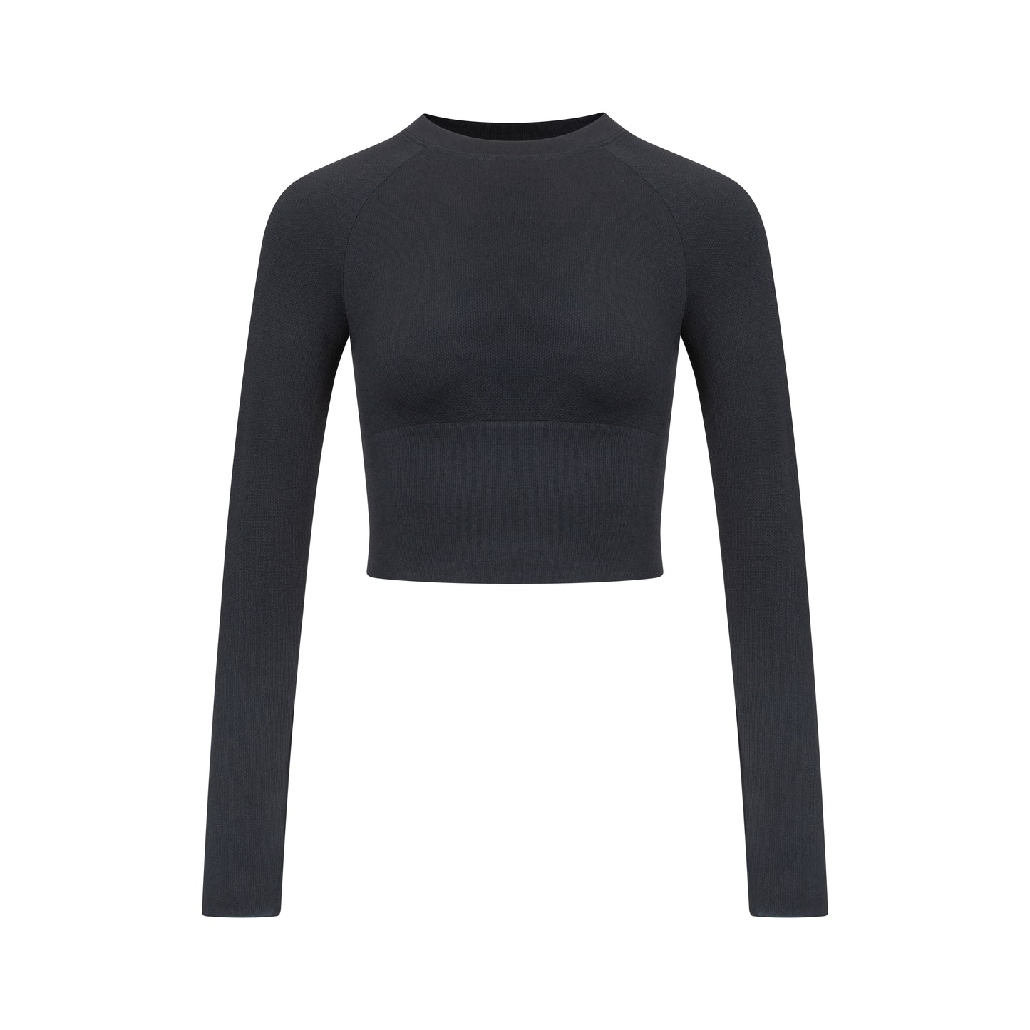 「3S」Slim‑Fit Crew‑Neck Long‑Sleeve Top - The Blender