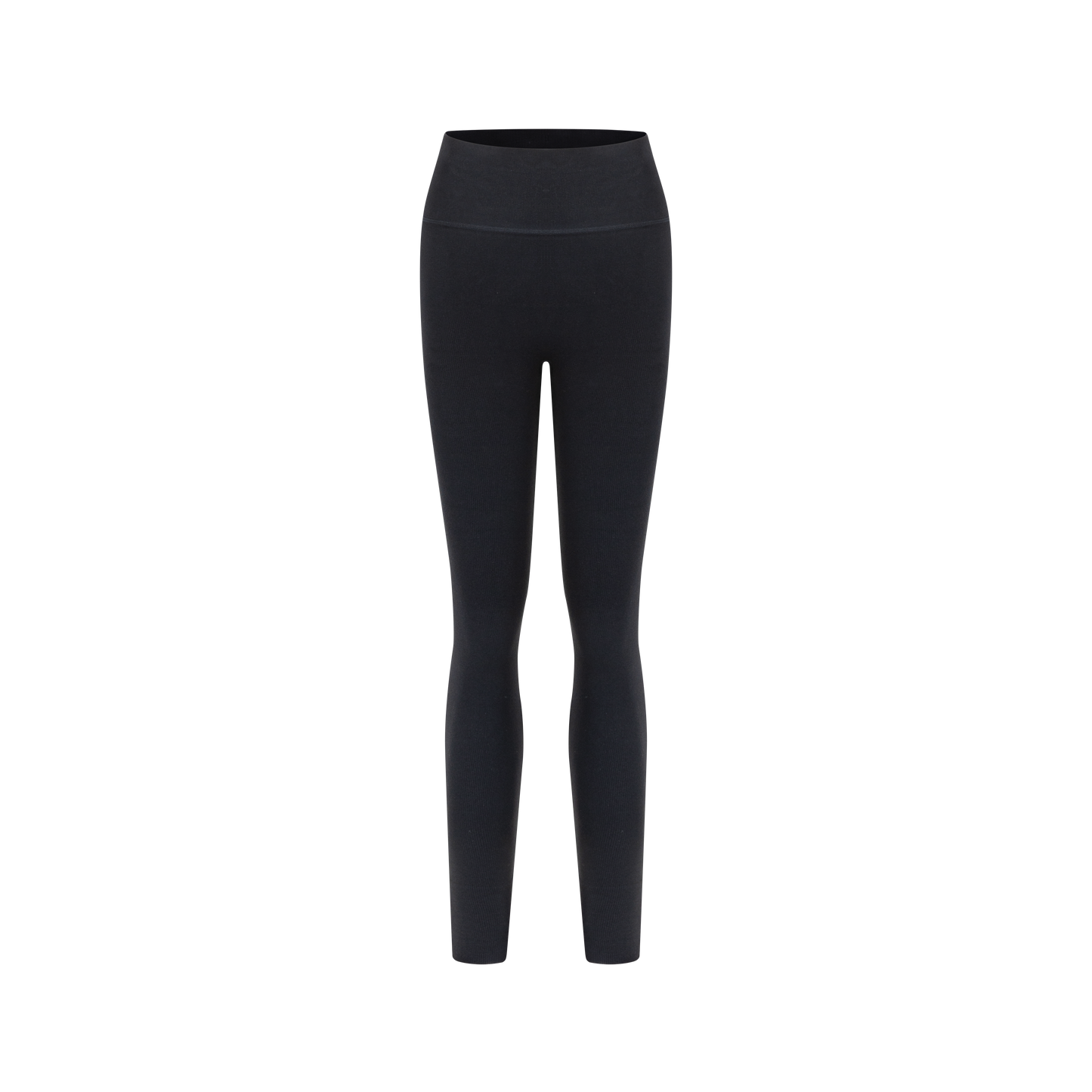 「3S」Ribbed Slim‑Fit High‑Waist Long Pants