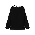 Openwork Relaxed Long-Sleeve Tee - The Blender
