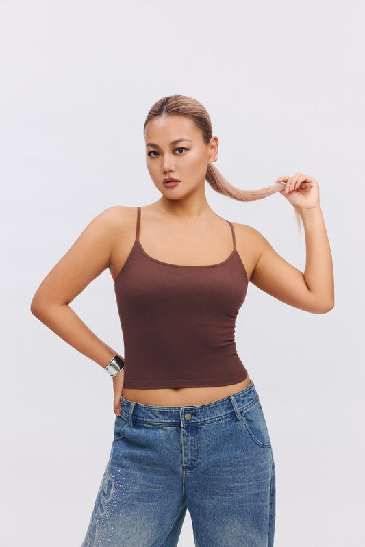 Solid Bra-in Camisole - The Blender
