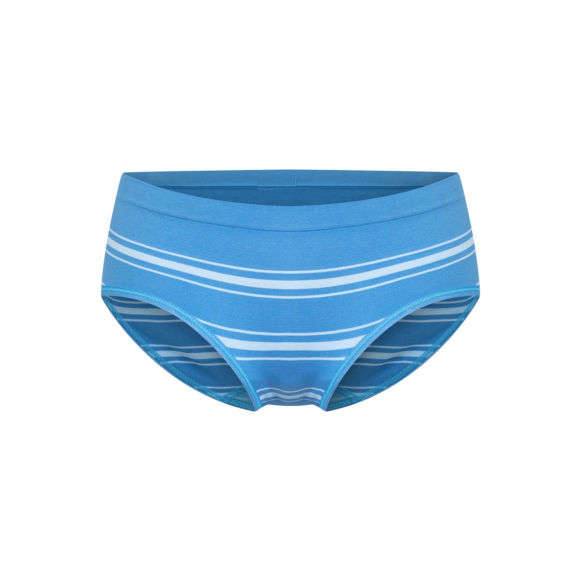 Striped Mid-Rise Seamless Briefs - The Blender