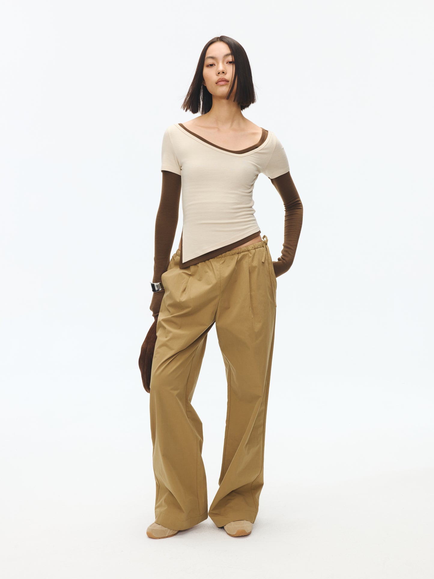 Relaxed Straight-Leg Casual Pants