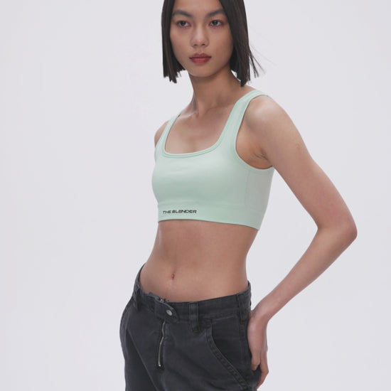 THE BLENDER-
Square Neck Low Impact Tank Top