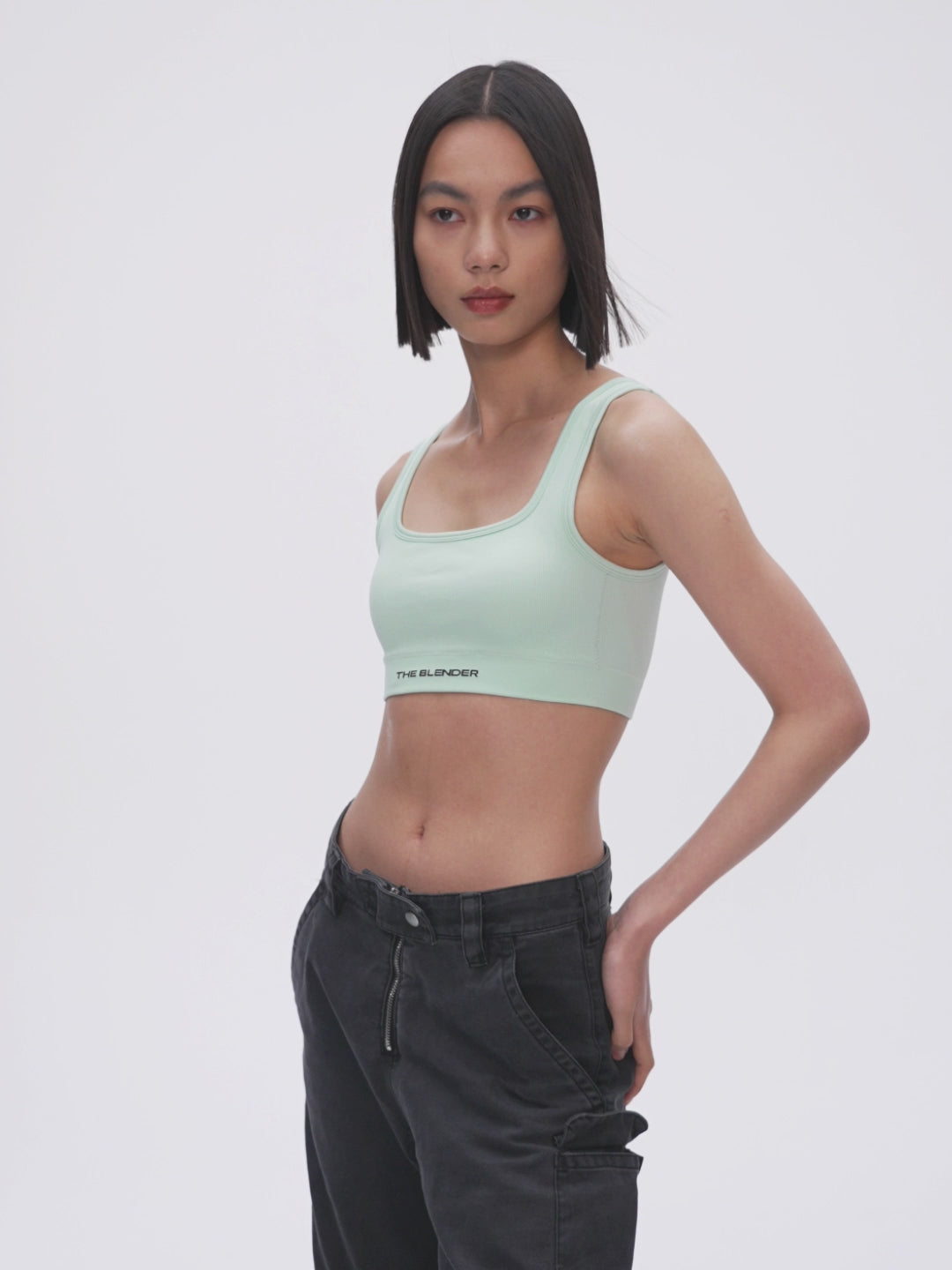 THE BLENDER-
Square Neck Low Impact Tank Top